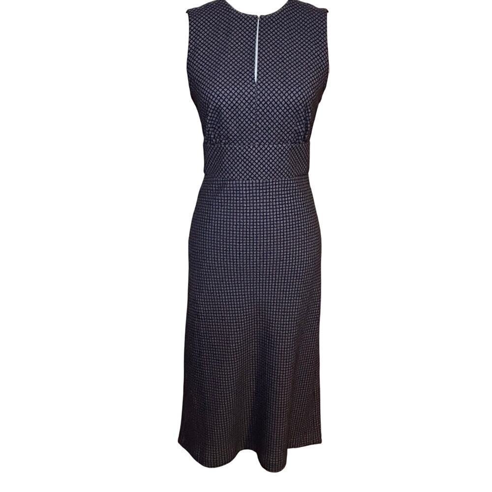 J. Crew 365 women's navy and pink sheath dress lined sleeveless size 0